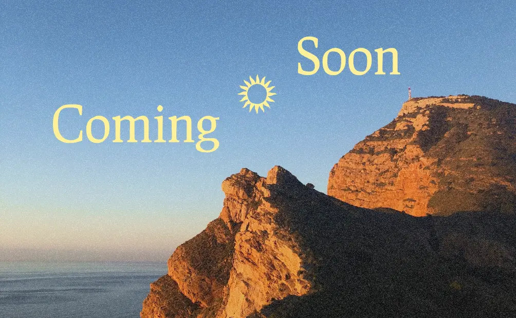 Coming soon, sunset and cliffs