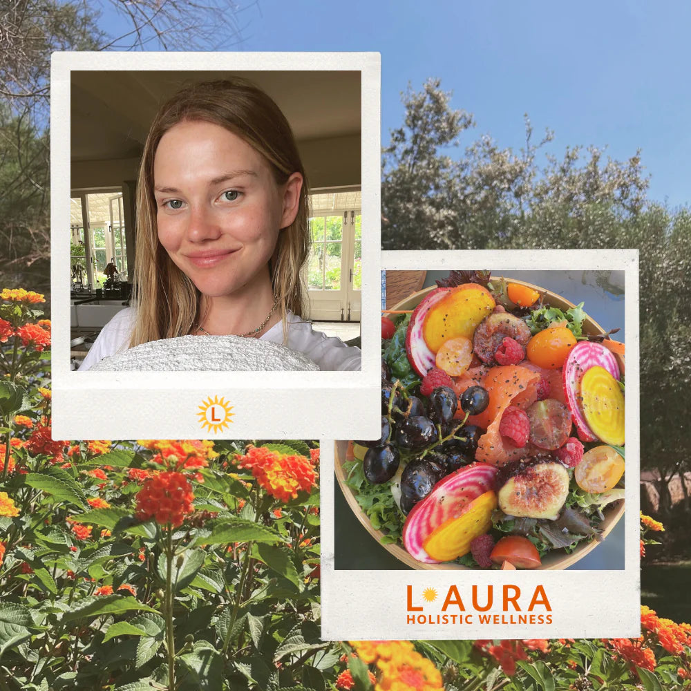 Picture of Laura, sunshine and food